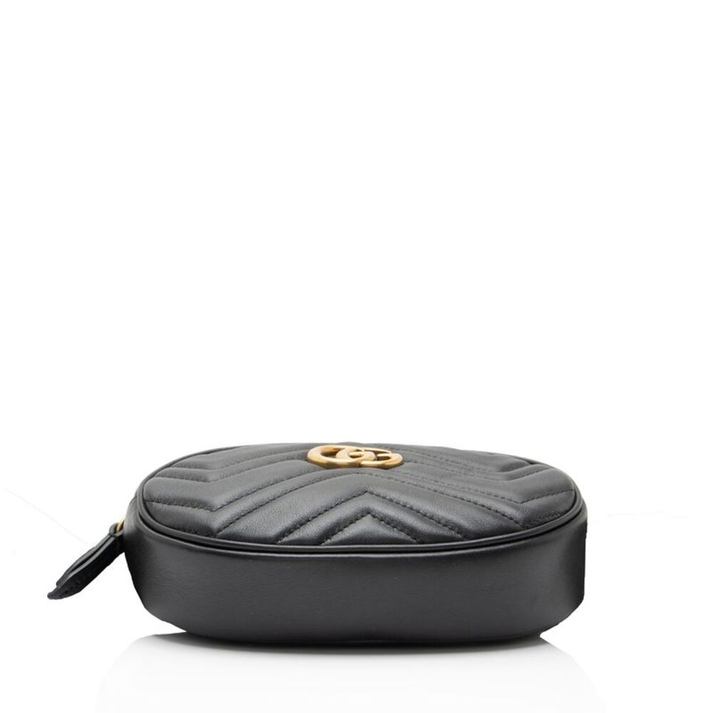 Gucci Matelasse Leather GG Marmont Belt Bag - Size 34 / 85 - Picture 4 of 11